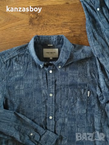 carhartt dustin shirt - страхотна мъжка риза КАТО НОВА, снимка 5 - Ризи - 38674144