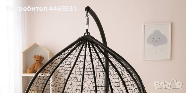 Люлка градинска висяща люлка тип гнездо,яйце–Промоция!, снимка 5 - Градински мебели, декорация  - 52232020