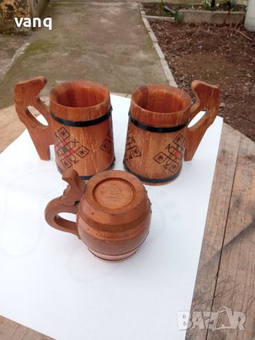 Стари дървени чаши- халба, снимка 9 - Други ценни предмети - 39467542