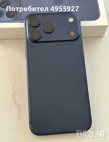iPhone 17 pro max deep blue 256 GB 100%, снимка 5 - Apple iPhone - 56486072