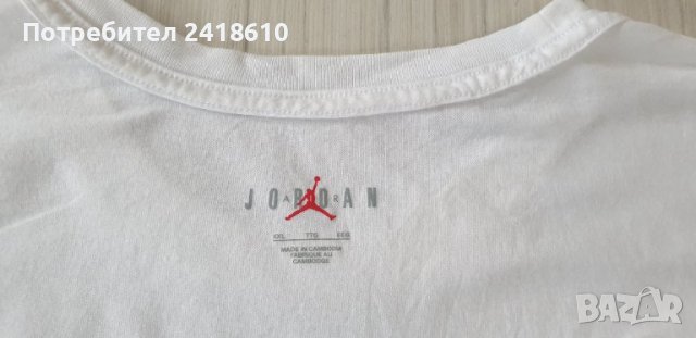 Jordan Air Cotton  Mens Size 2XL НОВО! ОРИГИНАЛ! Мъжка Тениска!, снимка 12 - Тениски - 44480028