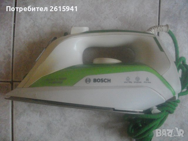 Bosch 9310-Бош-Испанска-Парна Ютия-Почти Нова-2400 Вата-ОТЛИЧНА, снимка 4 - Ютии - 39018273