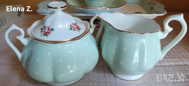 Royal Albert Polka Rose латиера и захарница