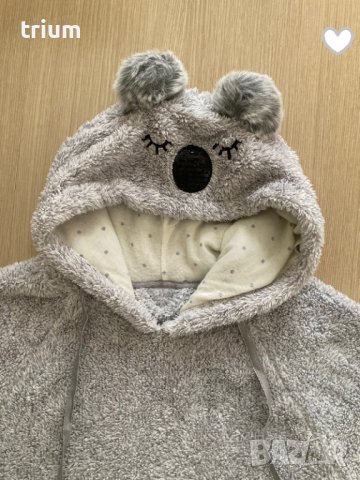 Топло детско пончо Matalan, размер S, 13-14г., ръст 164 см., снимка 2 - Детски якета и елеци - 38220413