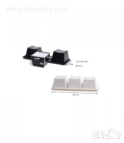 ОРИГИНАЛЕН КОМПЛЕКТ ЧАШИ И ПОДНОС С IT ДИЗАЙН CTRL ALT DEL - код 0652, снимка 3 - Сервизи - 34076397