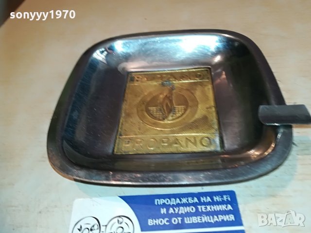 пепелник-мед/месинг/инокс-15х14см, снимка 4 - Колекции - 29939732