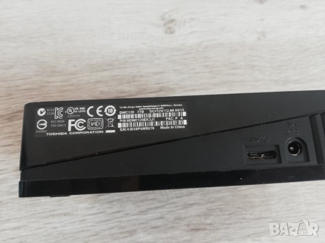 HDD Toshiba 1TB външен преносим 3.5", снимка 3 - Твърди дискове - 39567176