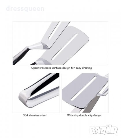 3119 Стоманена щипка за скара и сервиране, снимка 10 - Прибори за хранене, готвене и сервиране - 34247911