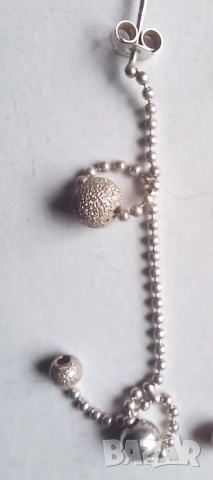 Изящни сребърни обеци, снимка 2 - Обеци - 52354472