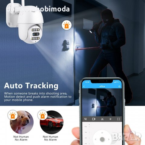 Външна WiFi камера,Приблежение х10 пъти.Motion detection, Завъртане: 355° и вертикала: 70°, снимка 2 - HD камери - 39155353