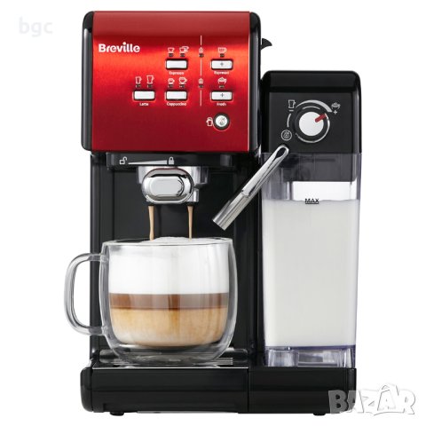 Нова Еспресо машина Breville VCF109X Prima Latte II, 19 bar, 1050 w, Автоматично капучино и лате мак