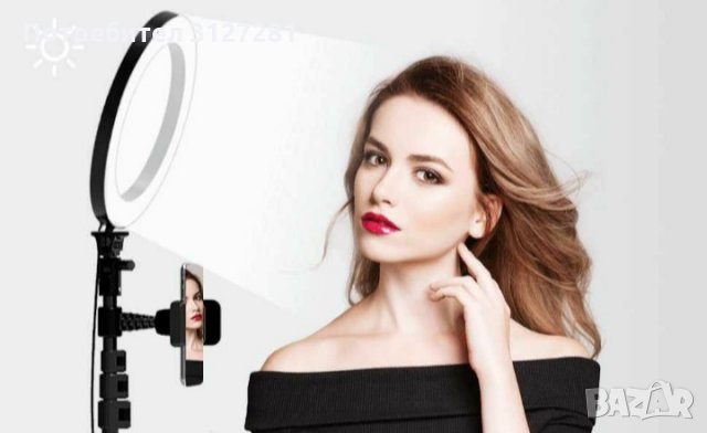  ПРОМОЦИЯ Професионална Led Ринг Лампа за снимки и Видеa /ring light/, снимка 2 - Светкавици, студийно осветление - 33984765