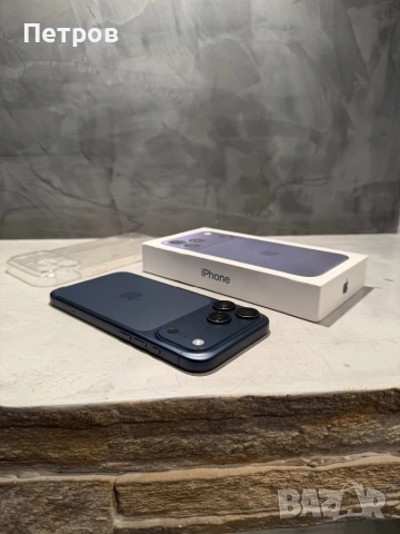 2 cycle! КАТО ЧИСТО НОВ Iphone 17 Pro Max Blue + калъф, снимка 2 - Apple iPhone - 54113823