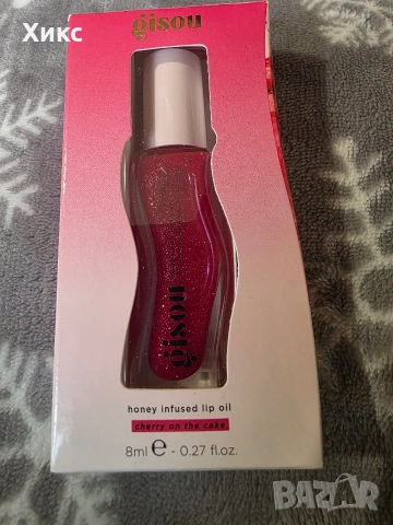 Gisou Honey Infused Lip Oil – Cherry on the Cake (8 ml), снимка 5 - Козметика за лице - 53201723