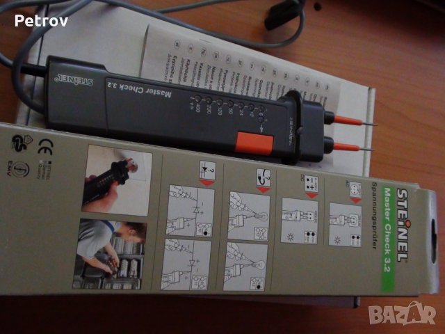 STEINEL Master Check 3.2 - Немски Уред за измерване на напрежение 6-400 V, "верига", ЧИСТО НОВ !!!DE, снимка 6 - Клещи - 30121473