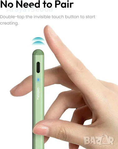Стилус metapen Pencil A8 за iPad 2018–2026 с USB-C зареждане и Pixel Precision, снимка 2 - Аксесоари за Apple - 55702537