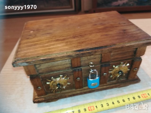дървен морски сандък 0903211726, снимка 5 - Колекции - 32097761