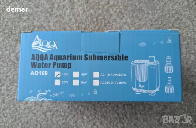 AQQA Потопяема водна помпа за аквариум, DC12V 900 л/ч с контролер, режим на захранване, 10W, снимка 7 - Оборудване за аквариуми - 49859568