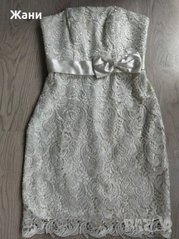 Елегантна дантелена рокля , снимка 2 - Рокли - 50043040