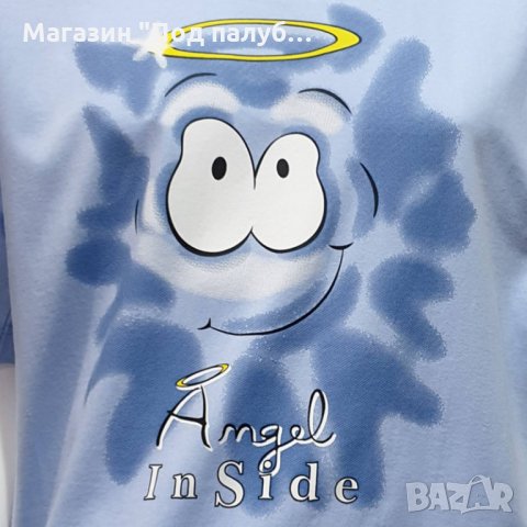 Нова мъжка тениска с трансферен печат  Angel inSide (Ангел отвътре), снимка 2 - Тениски - 28295630