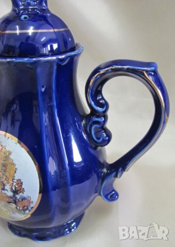 Порцеланов Чайник маркиран с позлата, снимка 9 - Антикварни и старинни предмети - 42267653