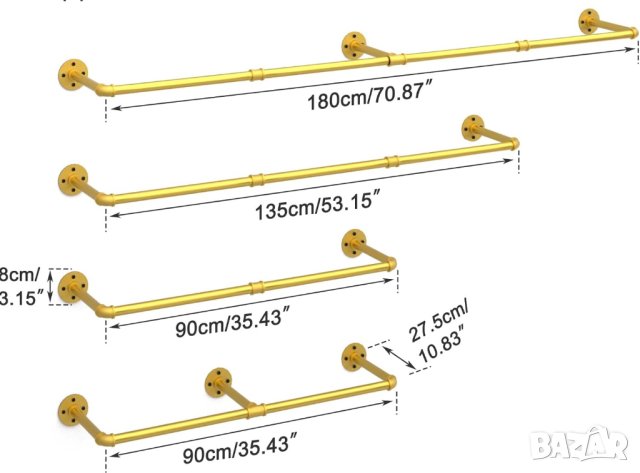 Закачалка за стена JJ-ZZ183, снимка 3 - Закачалки - 42832741