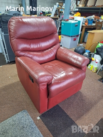 Кожено релакс кресло 