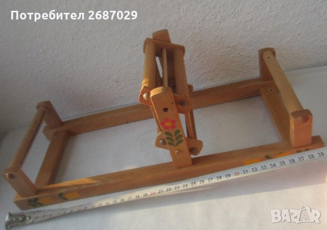 детски стан, дървен, дървено станче за тъкане  - 4, снимка 6 - Други ценни предмети - 31481965