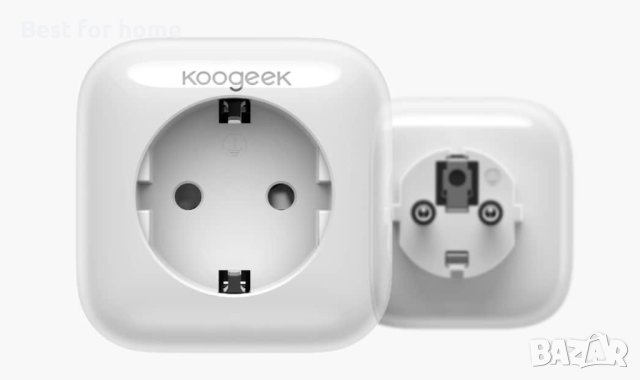 Smart контакт Koogeek P4EU, WiFi, Apple Homekit, бял, снимка 3 - Други стоки за дома - 40743161