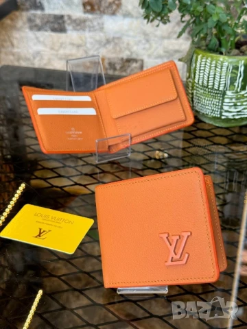 портмонета от естествена кожа louis vuitton , снимка 5 - Портфейли, портмонета - 51318180