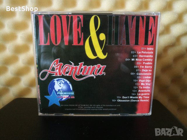 Aventura - Love & Hate, снимка 2 - CD дискове - 30424438