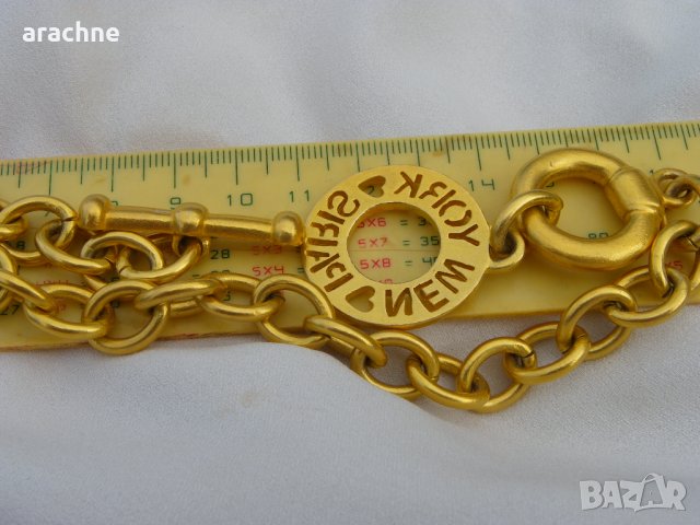 Позлатена сребърна гривна, снимка 3 - Гривни - 37613964