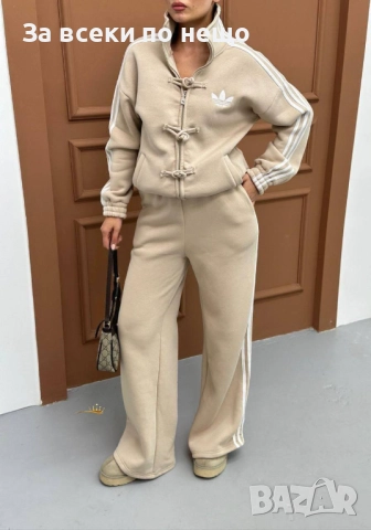 Adidas Дамски Плътен Спортен Комплект🔝Дамски Спортен Екип Адидас - 3 Налични Цвята Код SK215, снимка 2 - Спортни екипи - 52593065