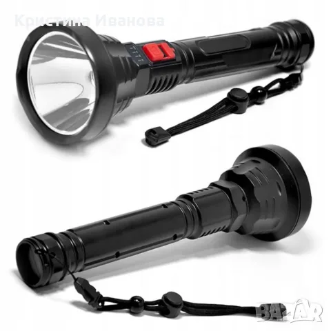Тактически LED USB фенер, снимка 6 - Фен артикули - 56524412