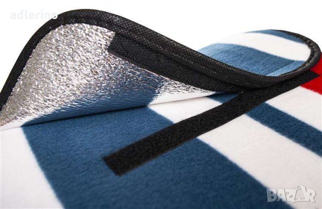 Пикник подложка 200 х 220 см, плажна постелка, къмпинг постелка, водоустойчива, снимка 4 - Олекотени завивки и одеяла - 34402426