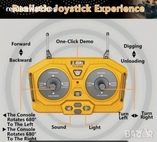 багер с дистанционно, снимка 9 - Електрически играчки - 51469858