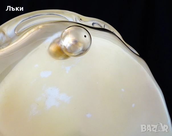 WMF бронзов поднос на крачета,38 см.,1 кг.,барок , снимка 7 - Антикварни и старинни предмети - 51659822