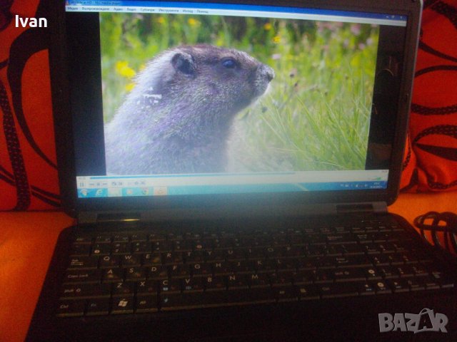 Лаптоп 15,6"-ASUS K50C-Отличен-Черен-HD 320GB/RAM 3GB/Intel Celeron 220-Батерия Добра/Зарядно, снимка 2 - Лаптопи за работа - 42759679