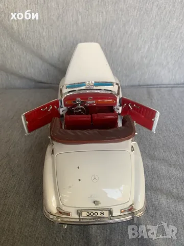 кобичка  Mercedes-Benz 300 S от 1955 г 1:18, Maisto., снимка 6 - Колекции - 55970676
