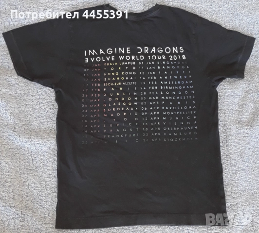Тениска групи Imagine Dragons. Tour 2018, снимка 3 - Тениски - 51504957