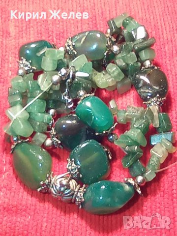 НЕФРИТЕНО СТАРО КОЛИЕ РЪЧНА ИЗРАБОТКА 91471, снимка 8 - Колиета, медальони, синджири - 29551681