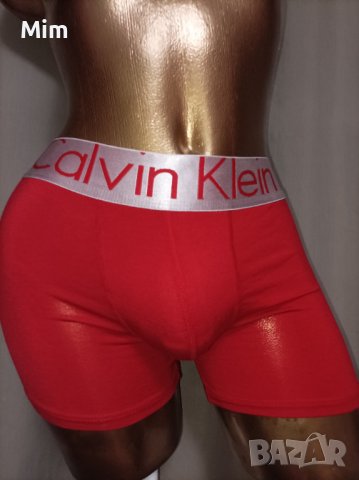  CALVIN KLEIN XL Червен боксер с лого, снимка 6 - Бельо - 38666733