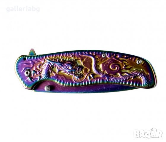 Джобен нож с дракон , снимка 2 - Ножове - 39821898