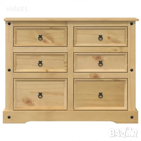 vidaXL Скрин Corona, 112x48x91 см, бор масив, снимка 4 - Скринове - 56147473