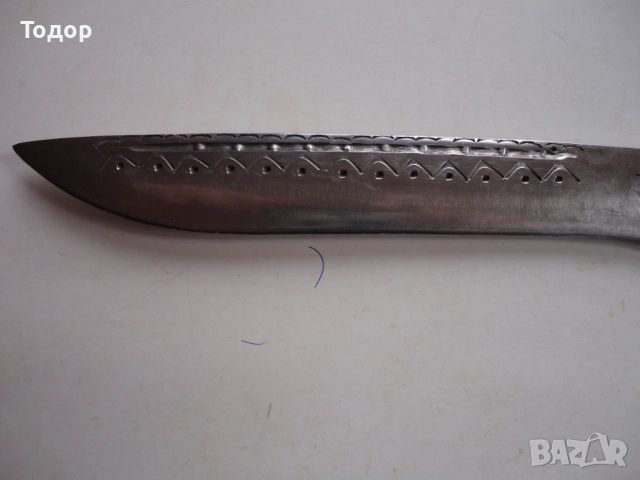 Страхотен ловен  нож гравюри 6, снимка 6 - Ножове - 52825081