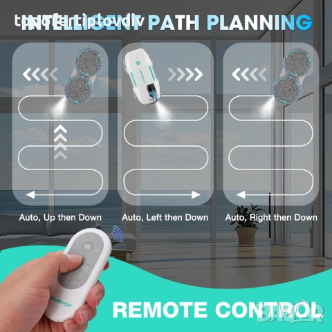 Робот за почистване на прозорци HAUSHOF Robot,Гаранция, снимка 4 - Прахосмукачки - 53261720