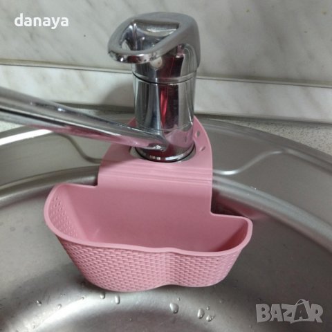 3528 Органайзер за мивка закачаща поставка за гъбички и телчета, снимка 10 - Органайзери - 39544615