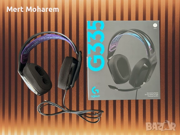 Слушалки Logitech G335 като нови, черни