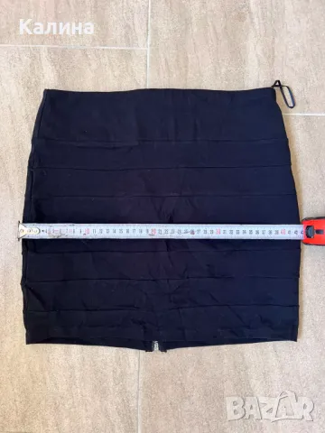 Черна къса пола, снимка 4 - Поли - 49181801