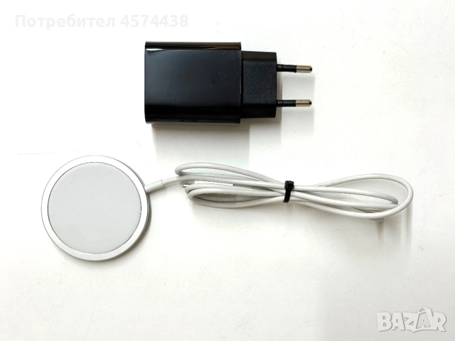 Оригинално Безжично Apple MagSafe Qi Зарядно , снимка 7 - Безжични зарядни - 54000875
